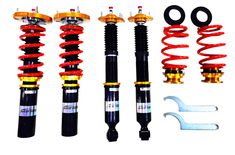 Silver Mine Motors COILOVER SUSPENSION KIT FOR NISSAN 240SX S13 S14 32 STEP DAMPER  COILOVERS 1990-1998